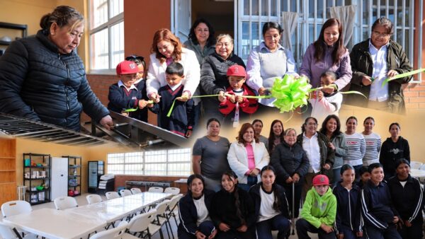 Entrega de espacio alimentario escolar del DIF Estatal de San Luis Potosí en Guadalupe Victoria, Charcas.